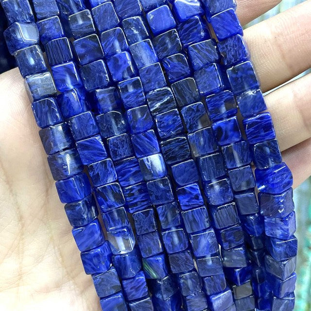 Natural Square Jades Stone Spacer Beads For Jewelry