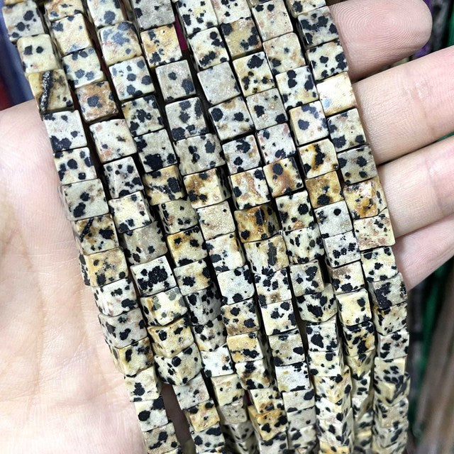 Natural Square Jades Stone Spacer Beads For Jewelry