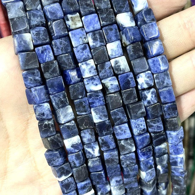 Natural Square Jades Stone Spacer Beads For Jewelry