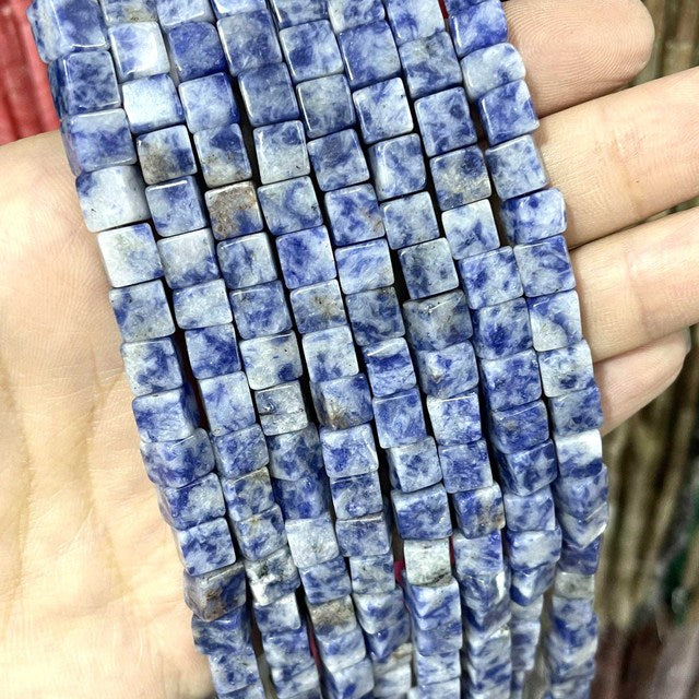 Natural Square Jades Stone Spacer Beads For Jewelry
