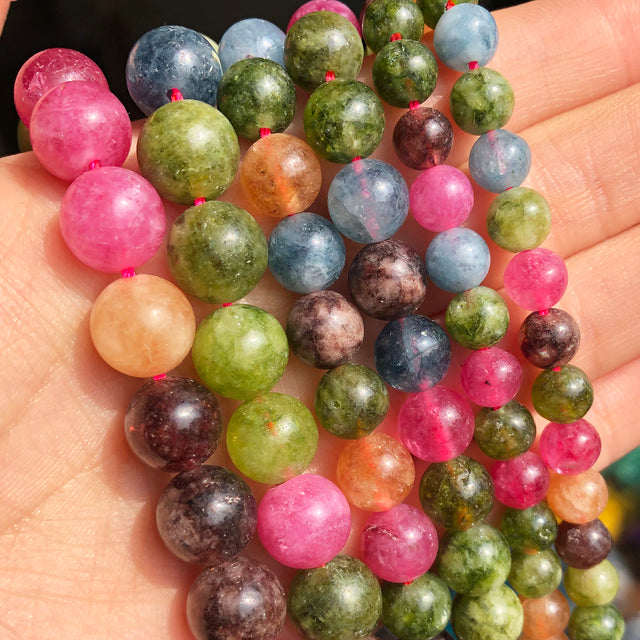 Natural Stone Beads Amazonite Apatite Peridot Beads