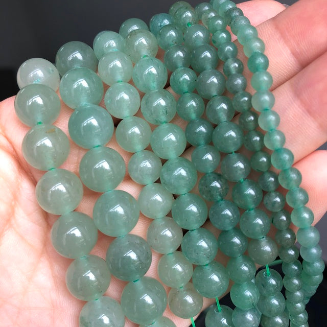 Natural Jades Chalcedony Angelite Stone Beads