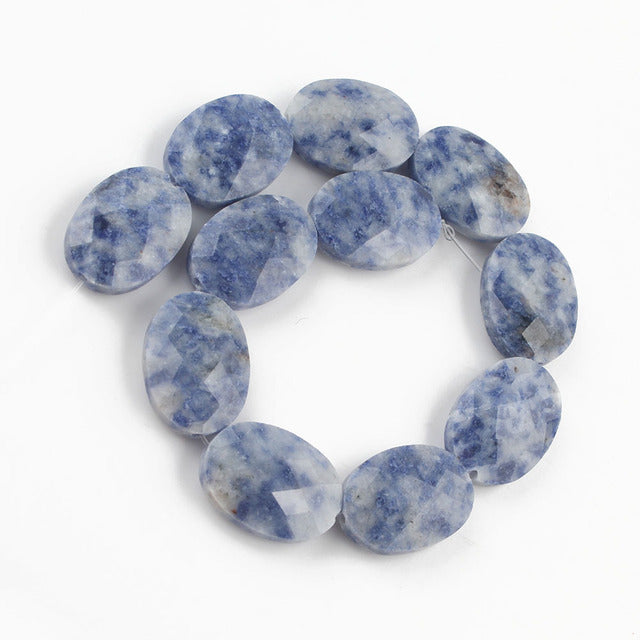Natural Stones for Jewelry Jades Faceted Oval