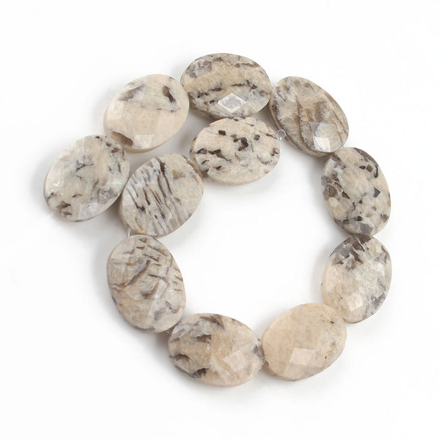 Natural Stones for Jewelry Jades Faceted Oval