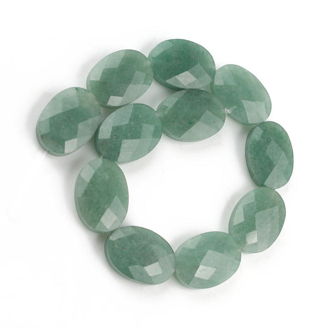 Natural Stones for Jewelry Jades Faceted Oval