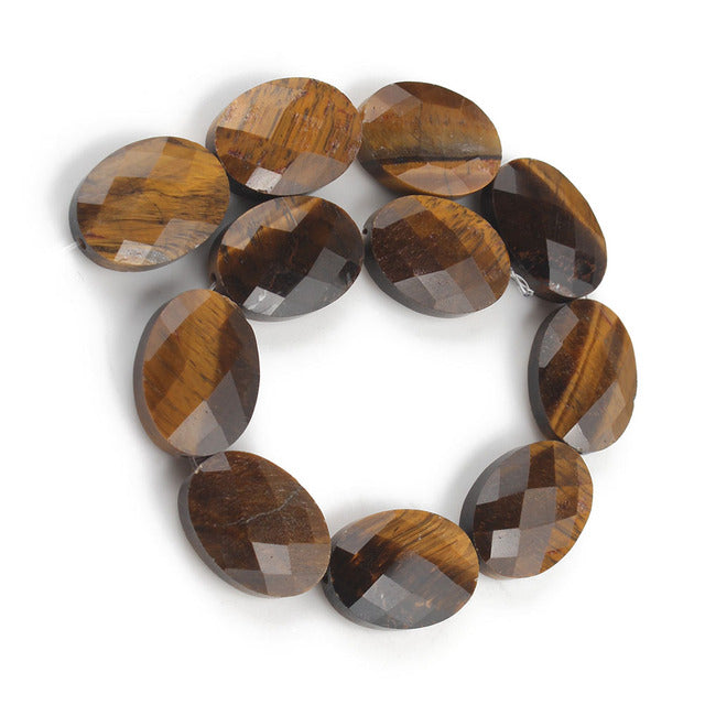 Natural Stones for Jewelry Jades Faceted Oval