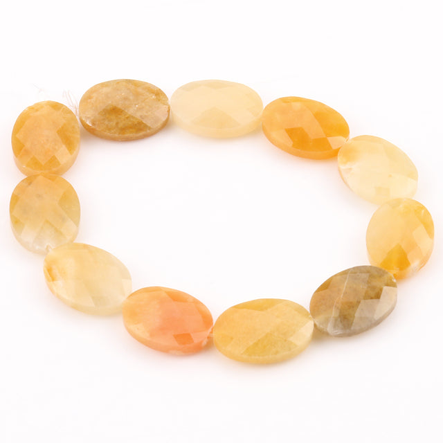 Natural Stones for Jewelry Jades Faceted Oval