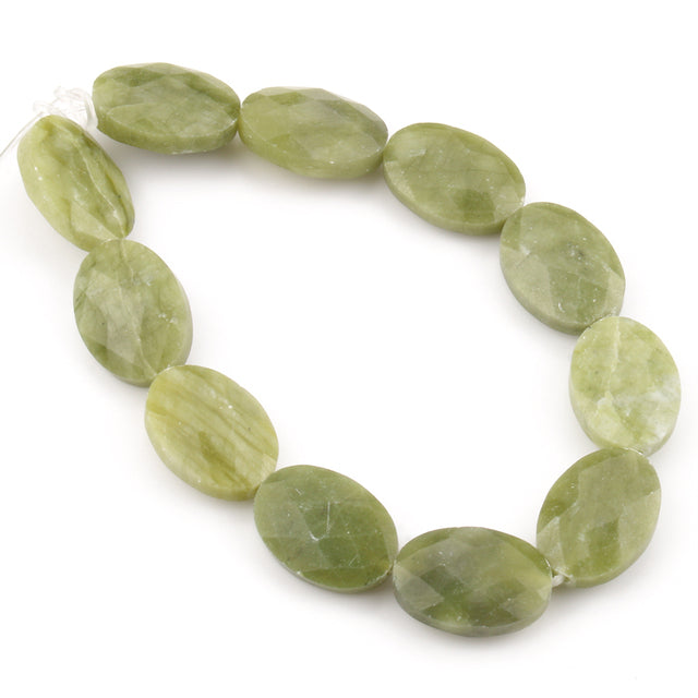 Natural Stones for Jewelry Jades Faceted Oval