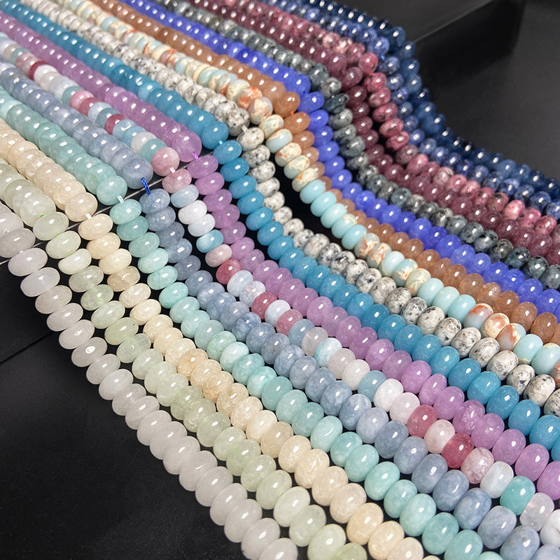 Natural Stone Jades Jaspers Flat Spacer