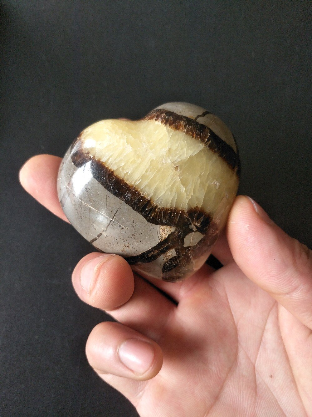 Septarian Dragon Stone Heart Healing