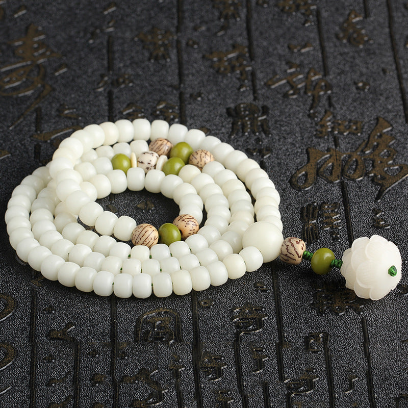 White Jade Bodhi Bracelet Women Bracelet