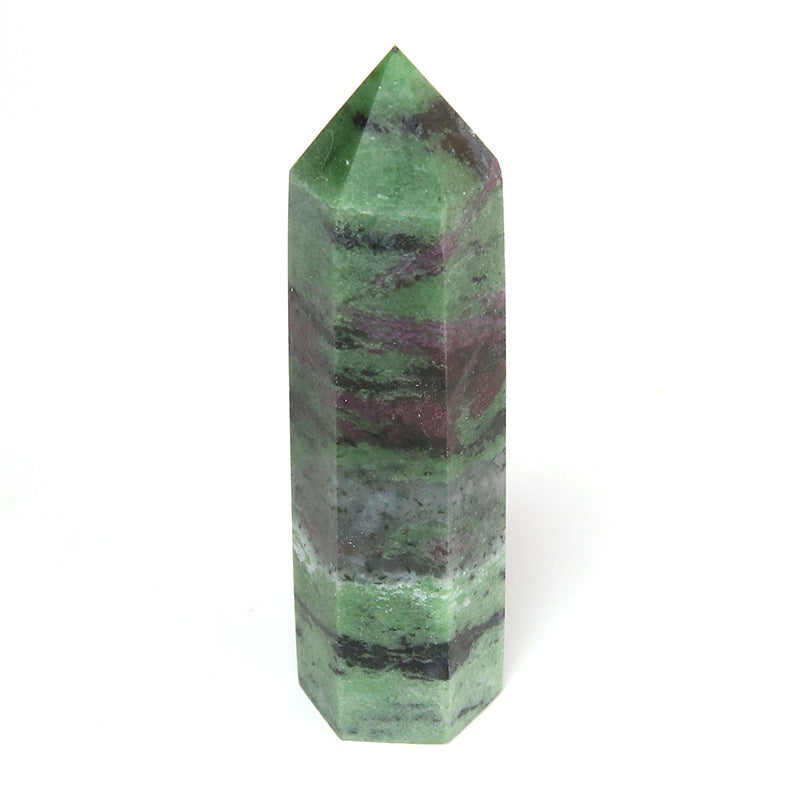 Single-pointed Six-sided Natural Crystal Column