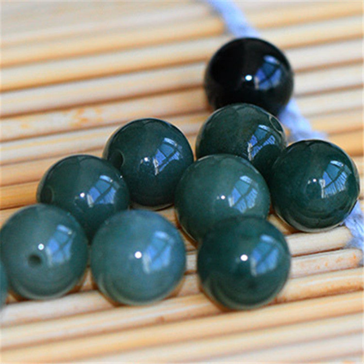 Jade Beads Diy Jewelry Ice Seed Hand Oil Blue