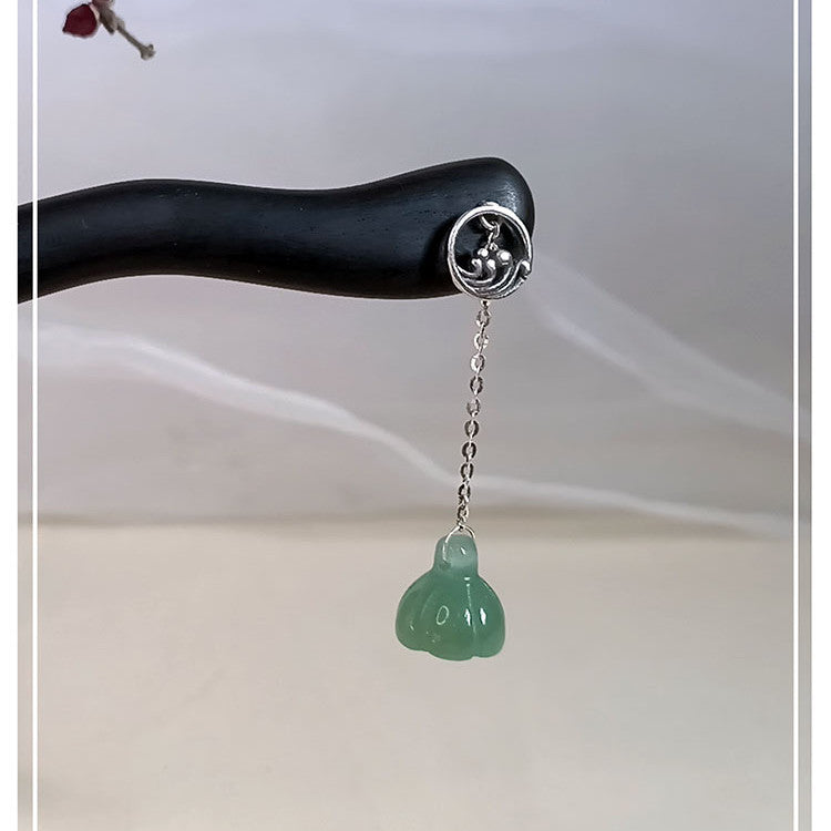 Women's Fashion Vintage Imitation Jade Tassel Hairpin