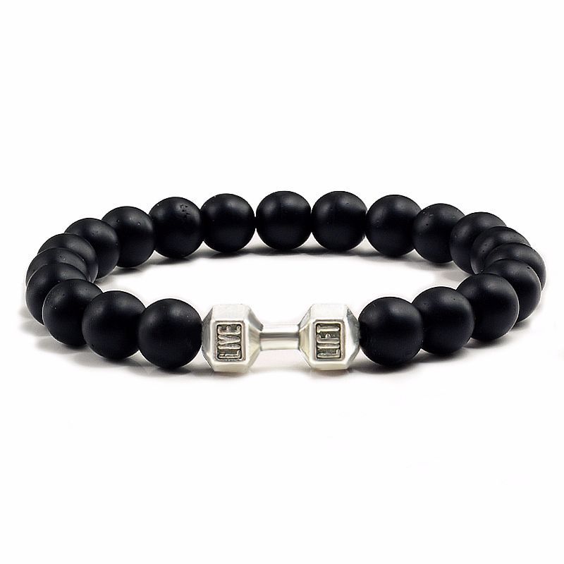 Natural Volcanic Stone Beads Bracelets Black Lava Bracelet