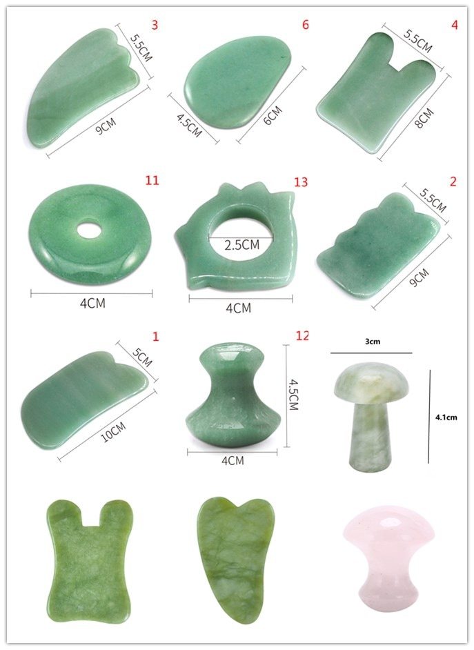 Natural jade scraping board