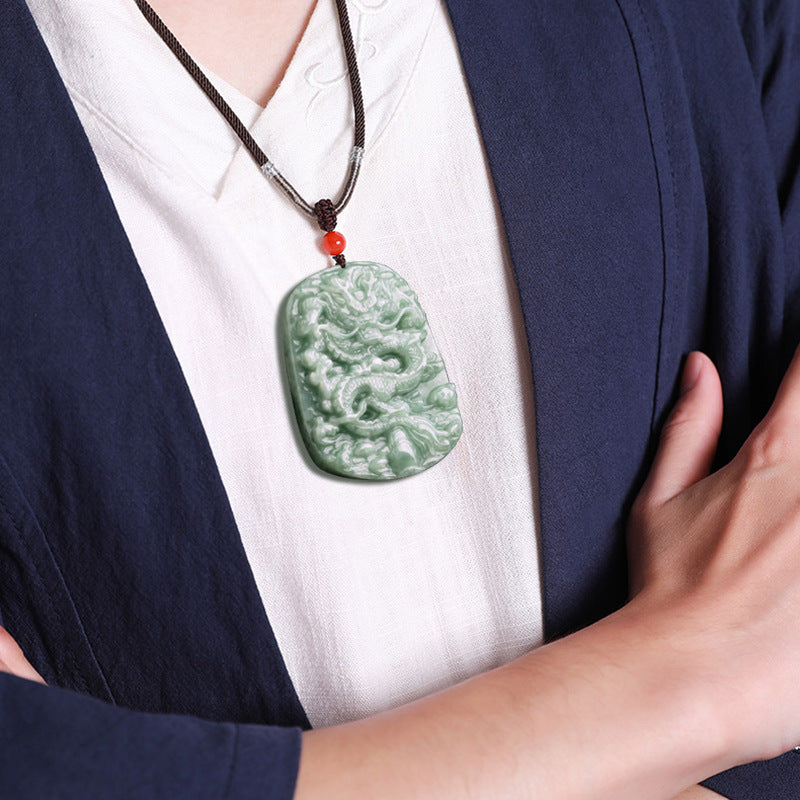 Zodiac Dragon Domineering Jade Pendant