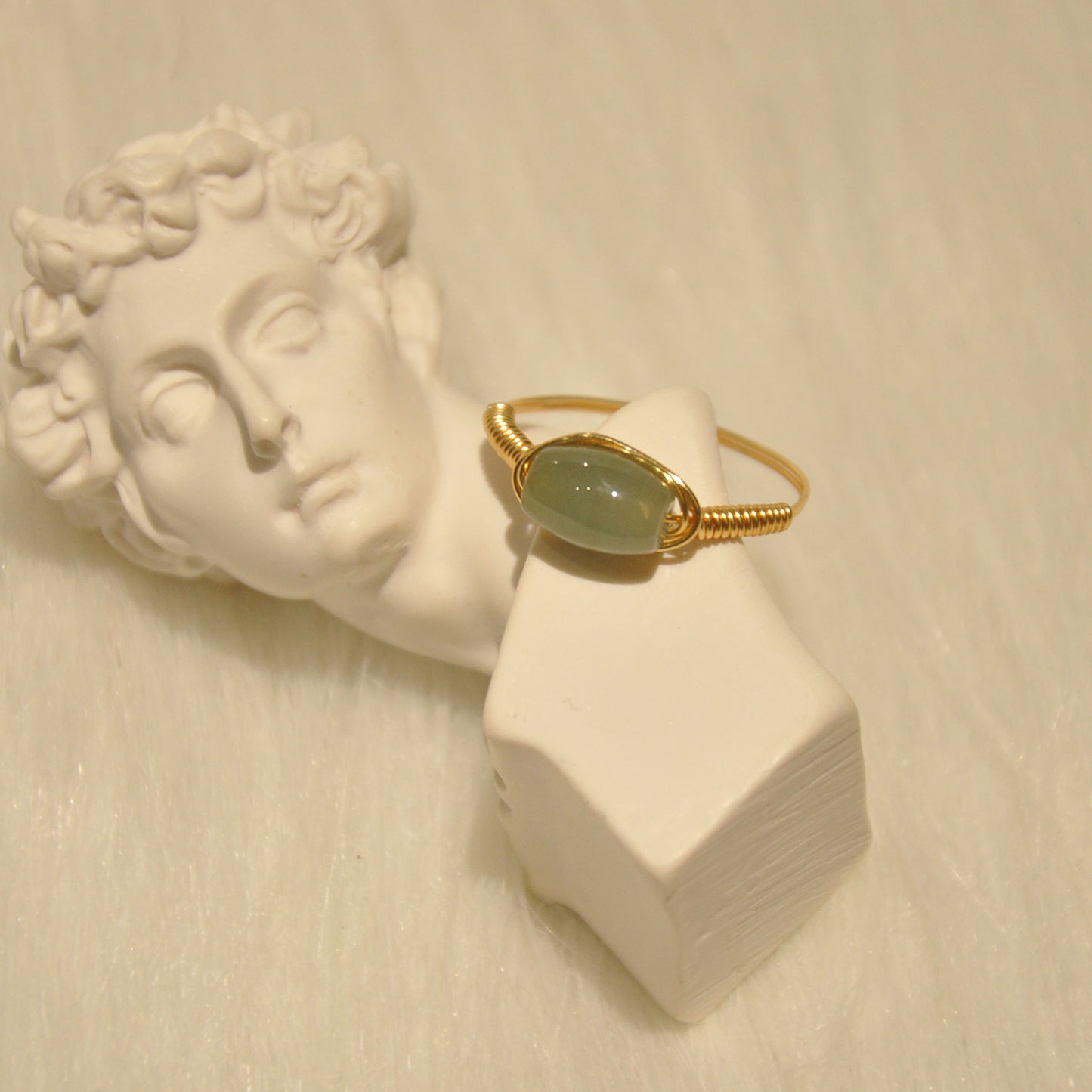 Natural jade ring