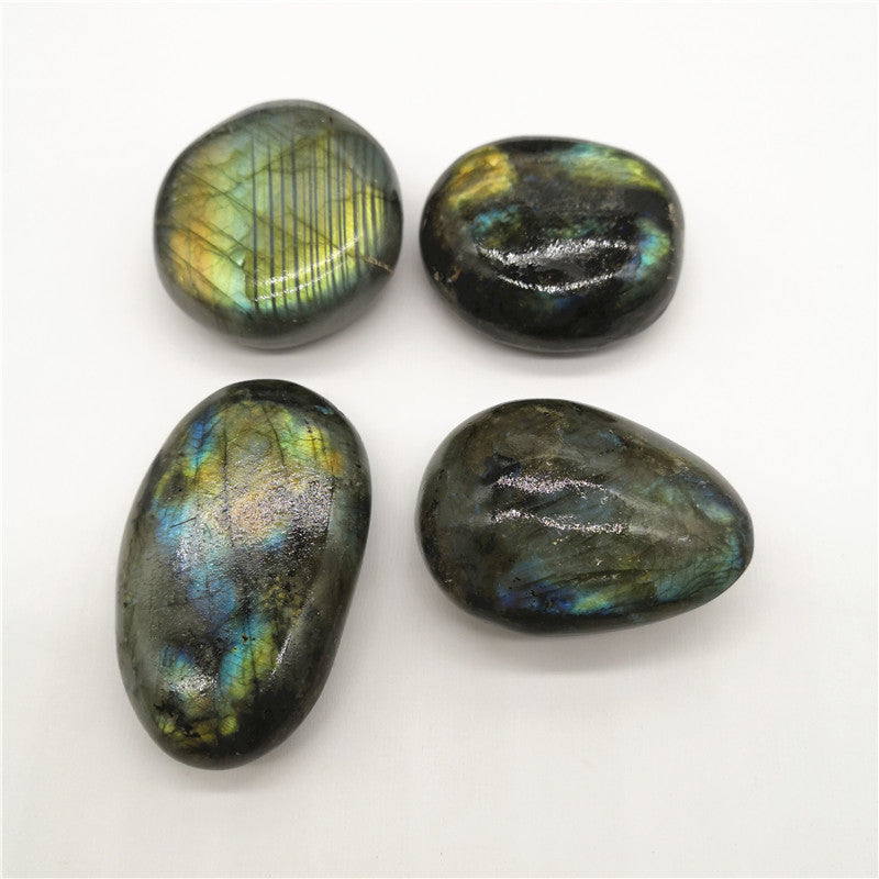 Natural Crystal Moonstone Rough Stone Ornaments Labradorite