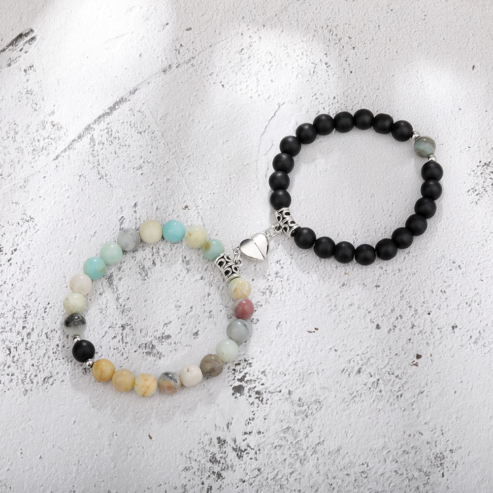 One Pair Magnetic Couple Bracelet For Women Lover Heart Distance