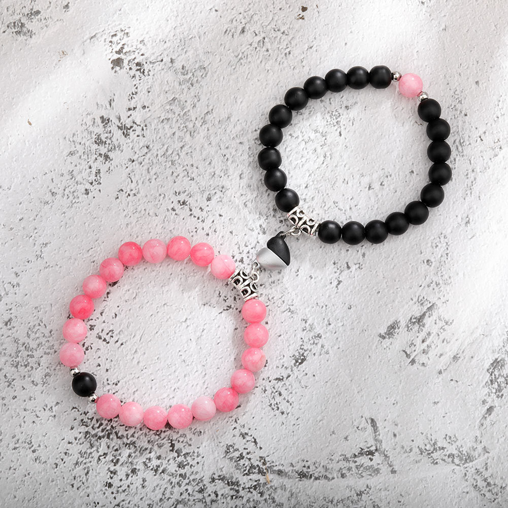 One Pair Magnetic Couple Bracelet For Women Lover Heart Distance