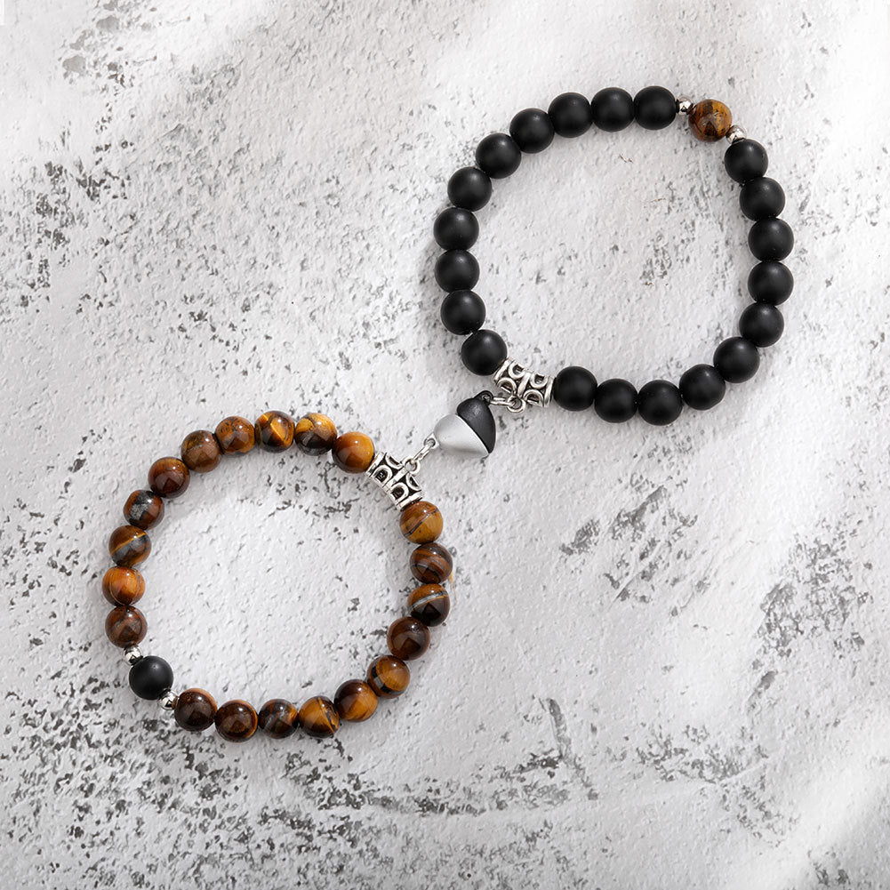 One Pair Magnetic Couple Bracelet For Women Lover Heart Distance