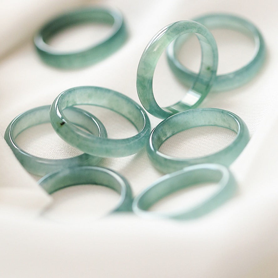 Blue Water Jade Jade Women's Ring