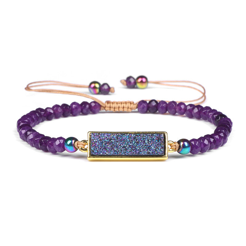 Natural Stone Woven Bracelet Mixed Shape Beads Bracelet
