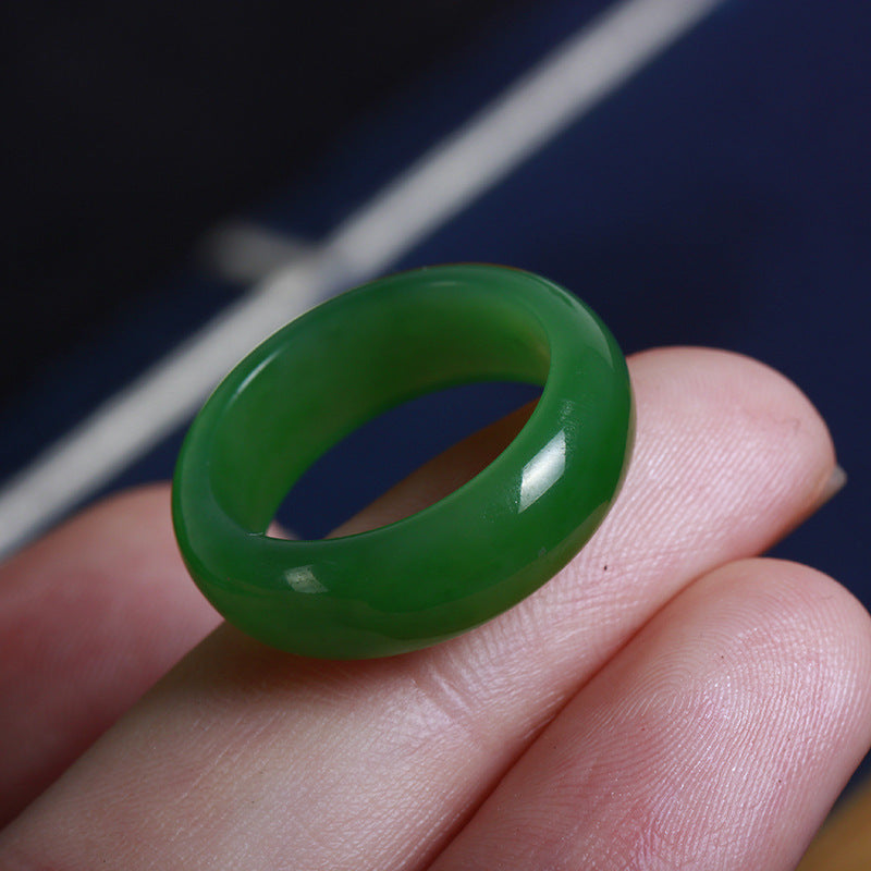 Hetian jade ring