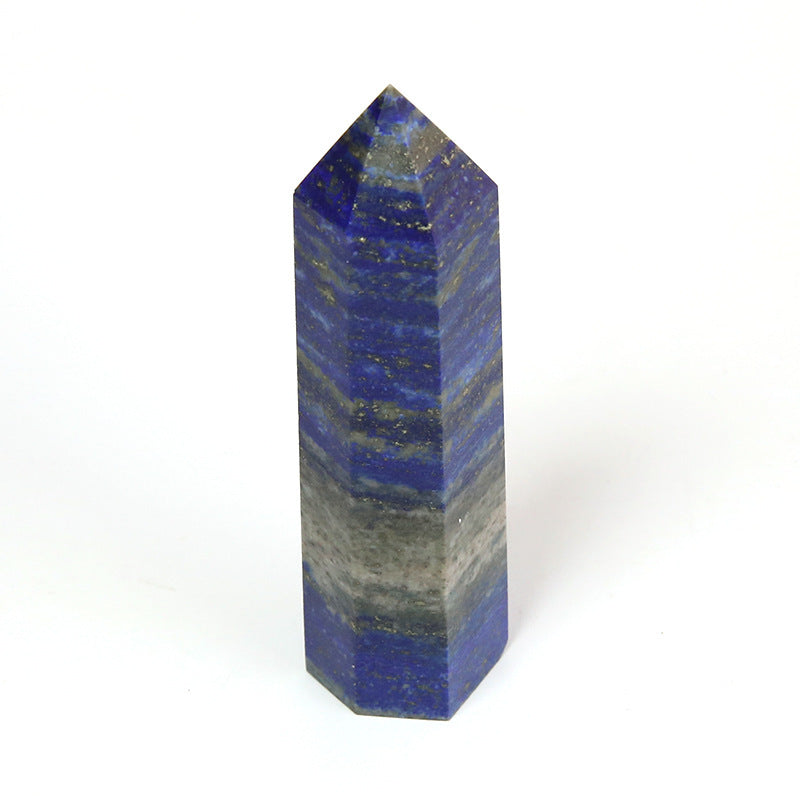 Single-pointed Six-sided Natural Crystal Column