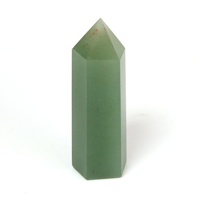 Single-pointed Six-sided Natural Crystal Column