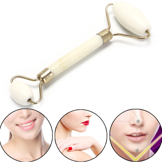 Portable practical roller for facial massage natural jade anti wrinkle