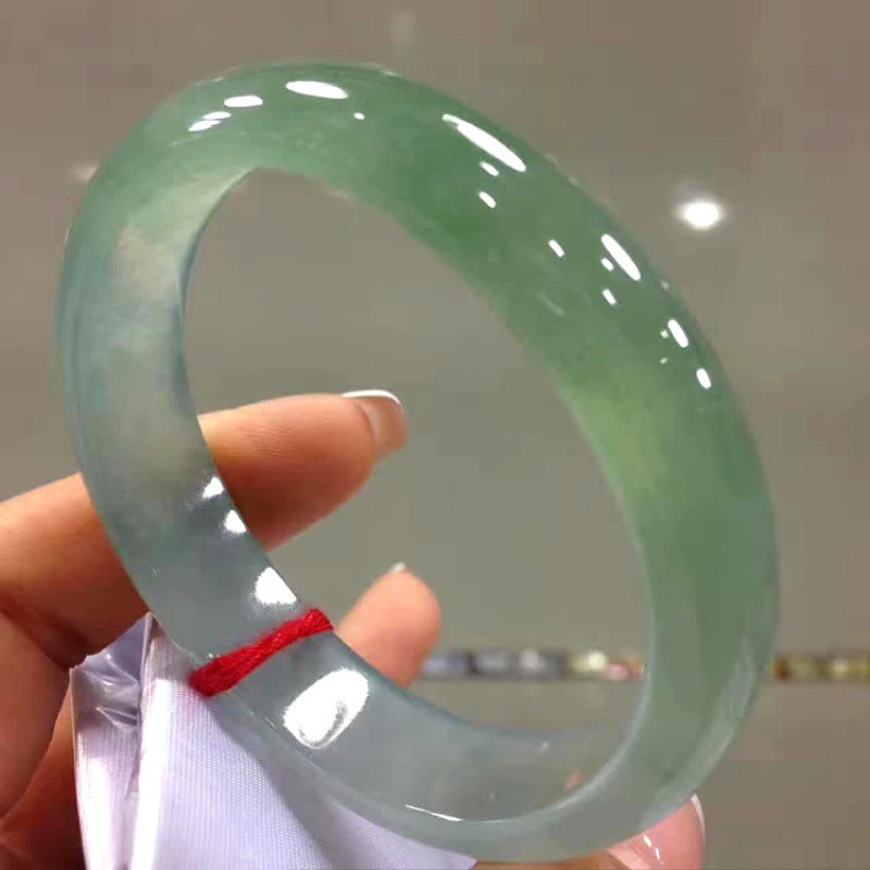 Oil Green Light Green Moisturizing Ice Transparent Jade Bracelet