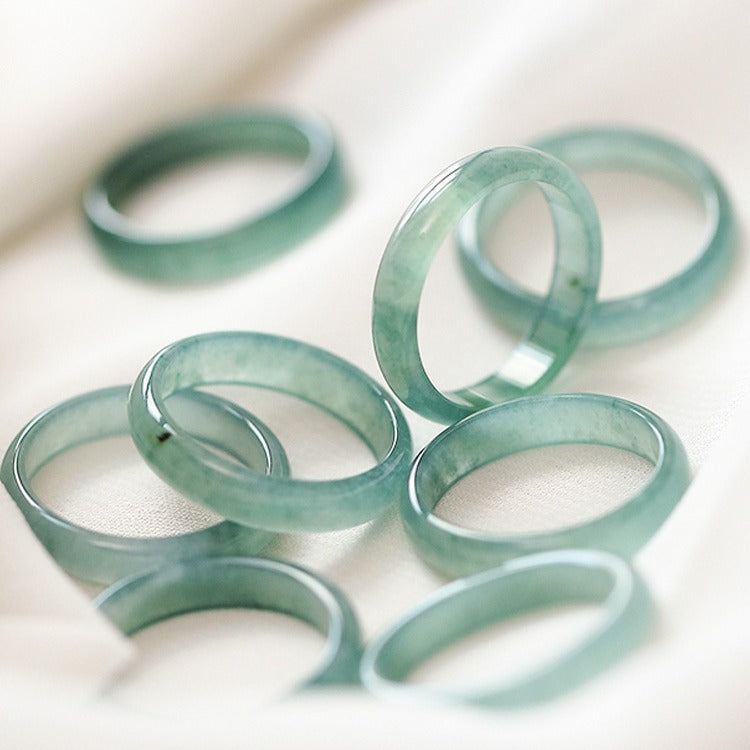 Blue Water Jade Jade Women's Ring