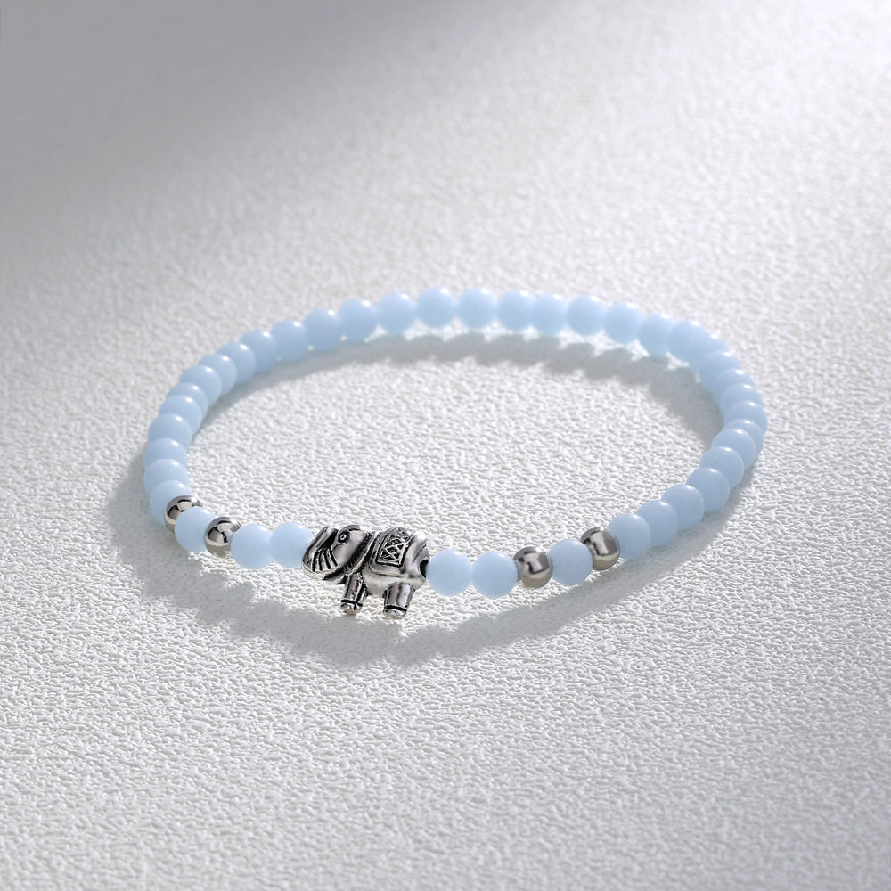 Vintage Elephant Luminous Bead Bracelet