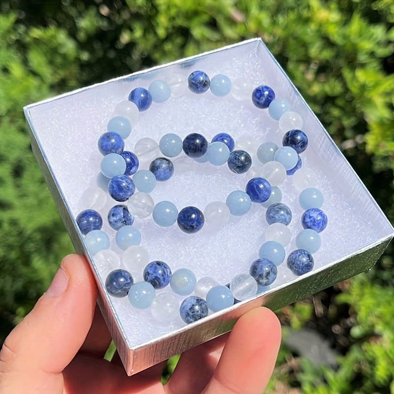 Women's Fashion Blue Beaded Bracelet