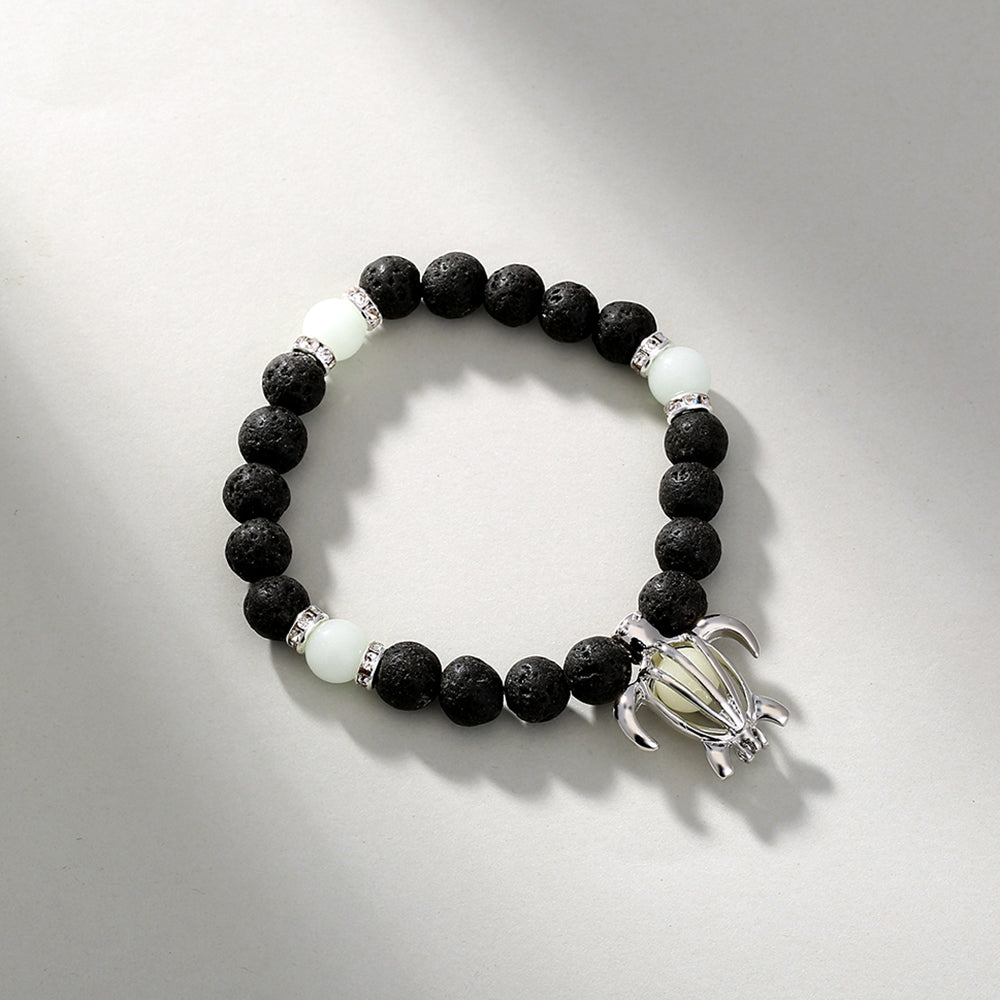 Volcanic Stone Luminous Turtle Bracelet