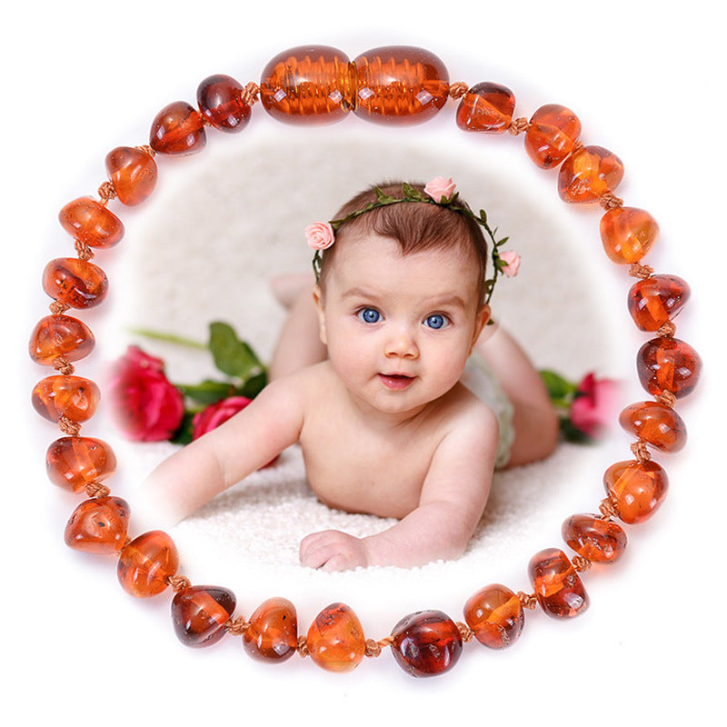 Amber Children's Diy Irregular Natural Amber Bracelet