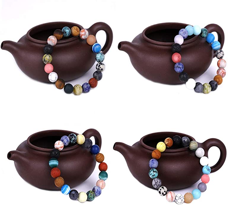 Solar System Eight Stone Planet Bracelet Planets Natural Stone Mala Bead