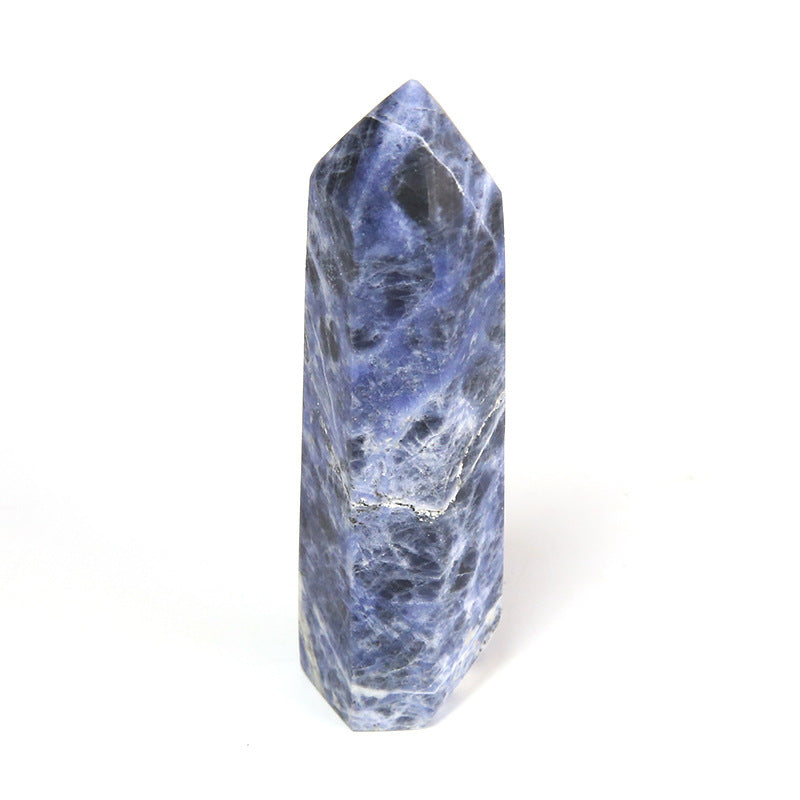 Single-pointed Six-sided Natural Crystal Column