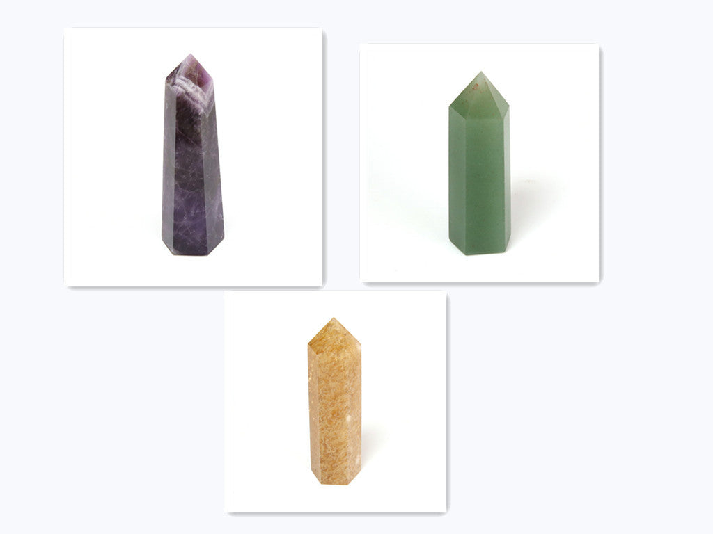 Single-pointed Six-sided Natural Crystal Column