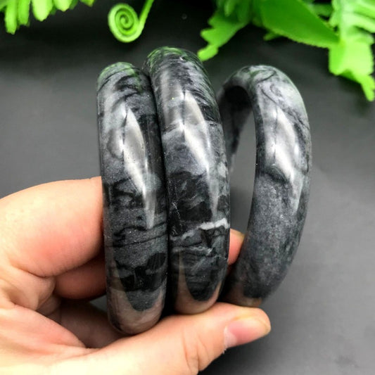 Carbonate Black Ink Jade Pattern Bracelet