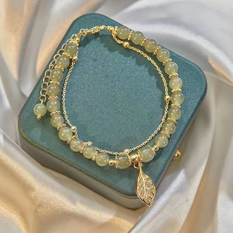 Chinese Style Non-fading Design Jade Bracelet
