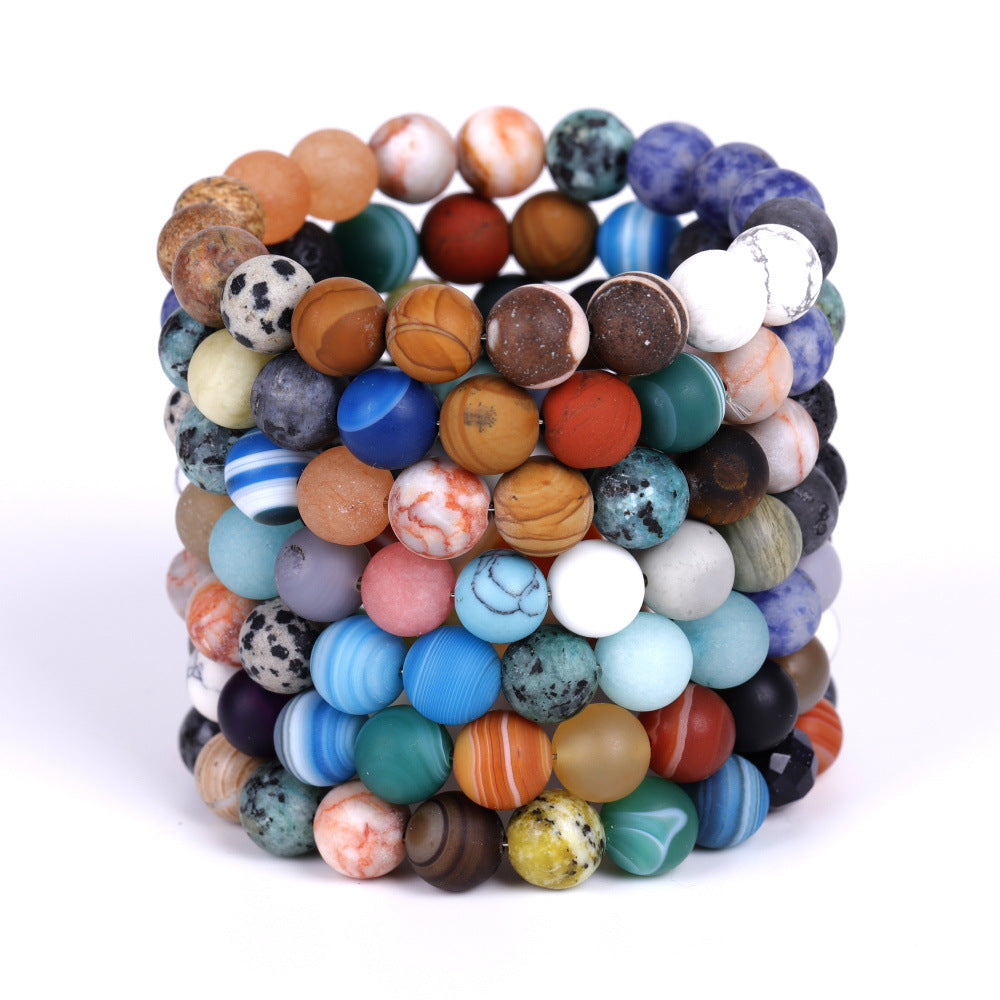 Solar System Eight Stone Planet Bracelet Planets Natural Stone Mala Bead