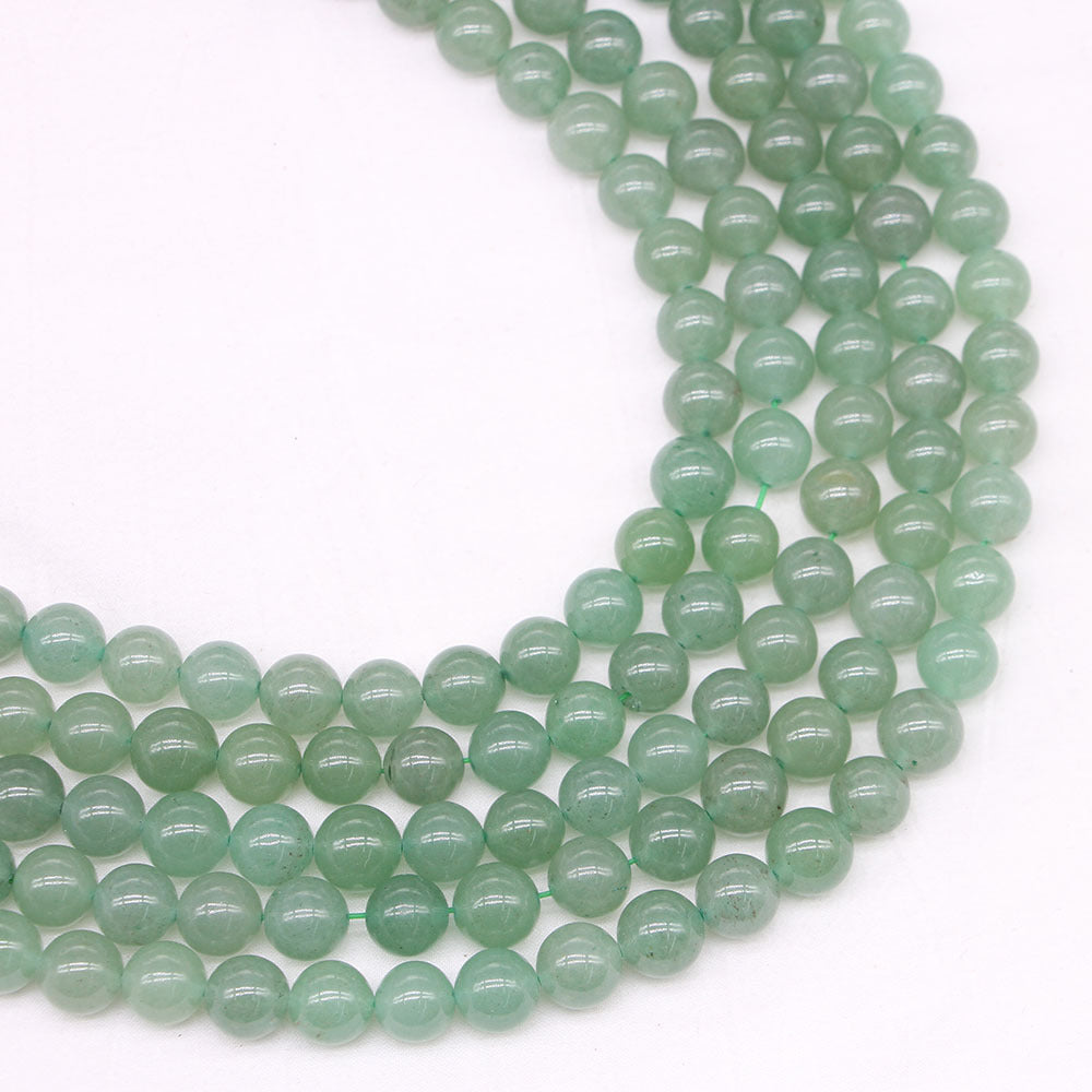 Natural Stone Green Aventurine Loose Beads Round DIY Bracelet Accessories