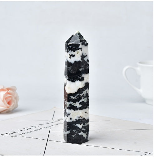 Single-pointed Six-sided Natural Crystal Column