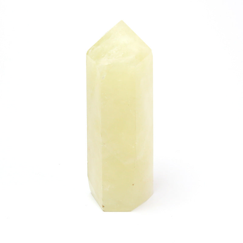 Single-pointed Six-sided Natural Crystal Column