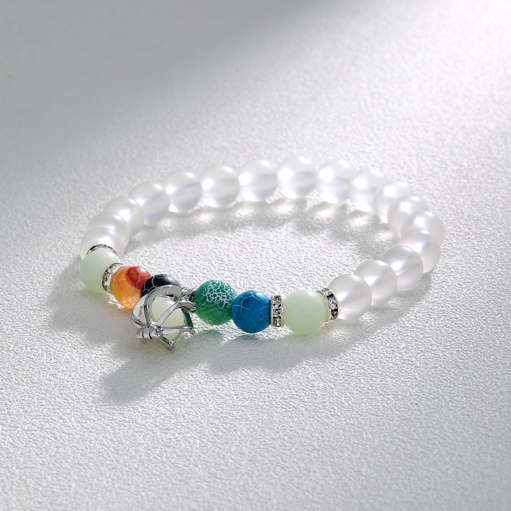 Glass Beads Natural Stone Luminous Cyclone Bracelet
