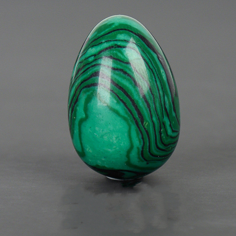 Natural Crystal Jade Egg Rough Stone Office Ornaments