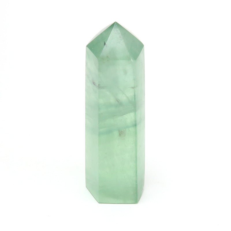 Single-pointed Six-sided Natural Crystal Column
